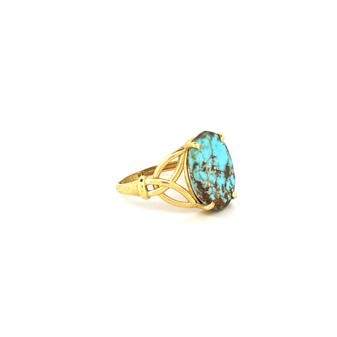 Ring Gelbgold 18k - Firuzeh (Türkis)