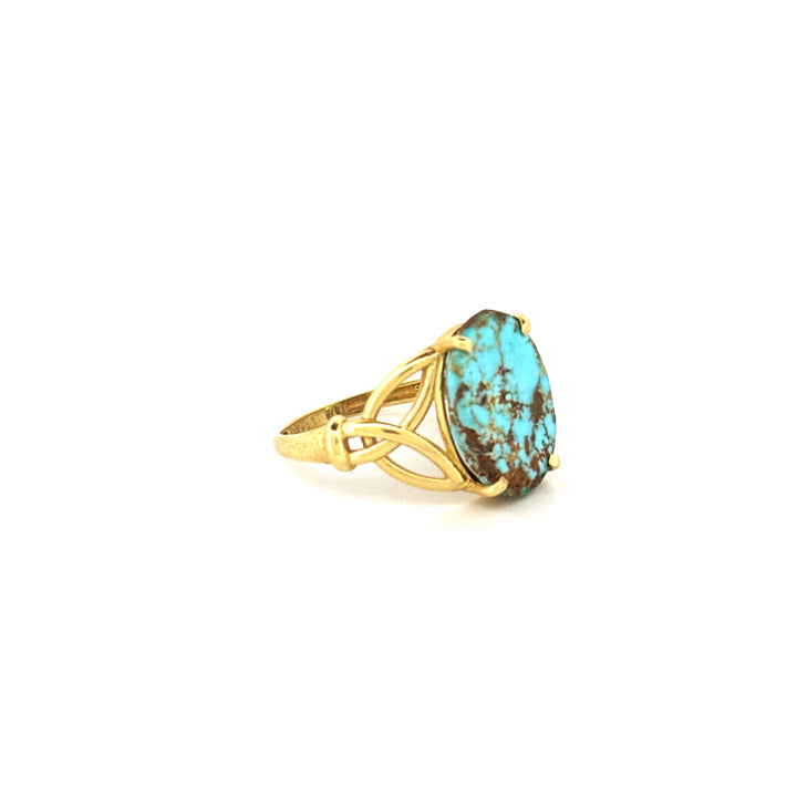 Ring Gelbgold 18k - Firuzeh (Türkis)