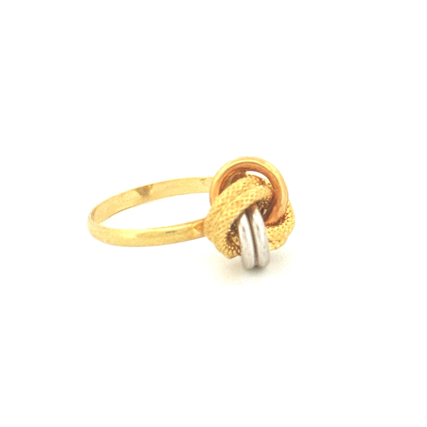 Ring Gelbgold & Weissgold 18k - Der gordische Knoten