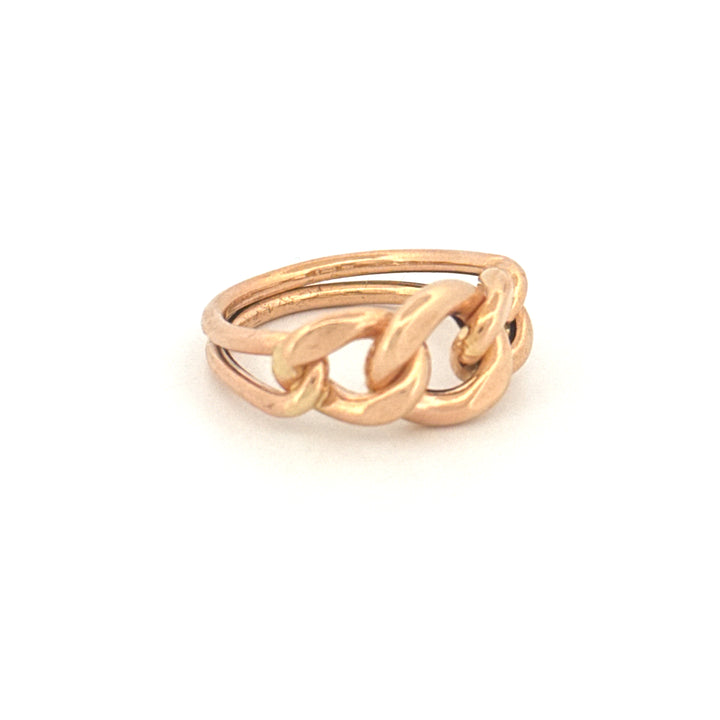Ring Gelbgold 18k – Zanjir-e Arâm (Ruhige Kette)