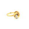 Ring Gelbgold & Weissgold 18k - Der gordische Knoten