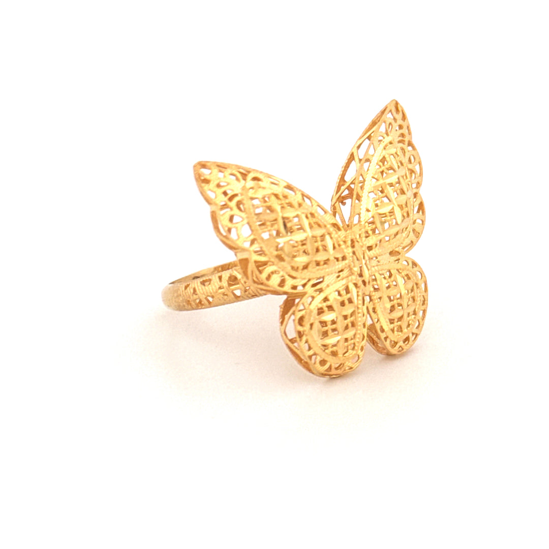 Ring Gelbgold 18k - Parvaneh-ye Bahari (Frühlingsschmetterling)
