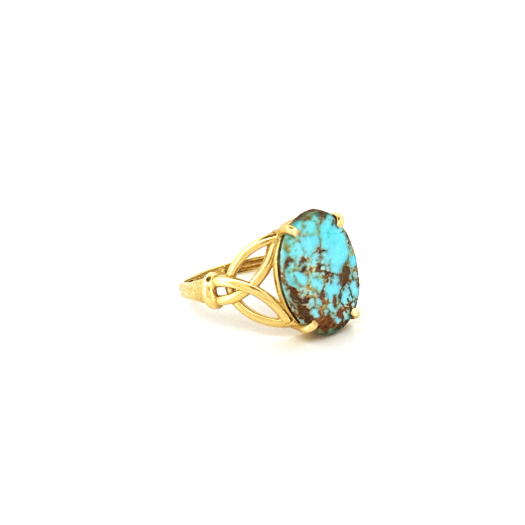 Ring Gelbgold 18k - Firuzeh (Türkis)