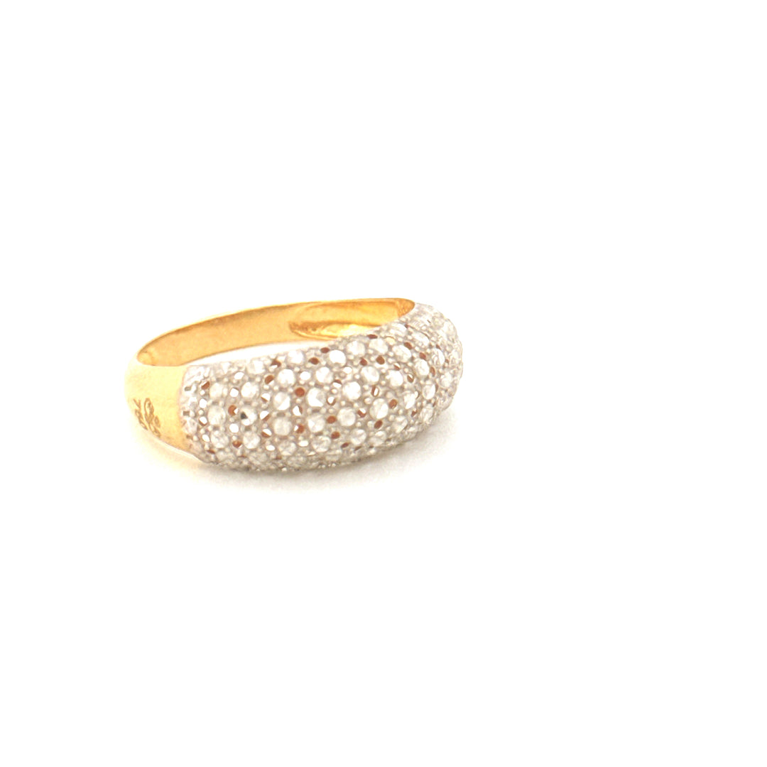 Ring Gelbgold &amp; Weissgold 18k - Ziba Mesle Almas (Schön, wie Diamanten)