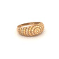 Ring Gelbgold & Weissgold 18k - Moj-e Tala (Goldene Welle)
