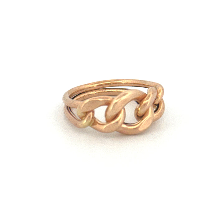 Ring Gelbgold 18k – Zanjir-e Arâm (Ruhige Kette)