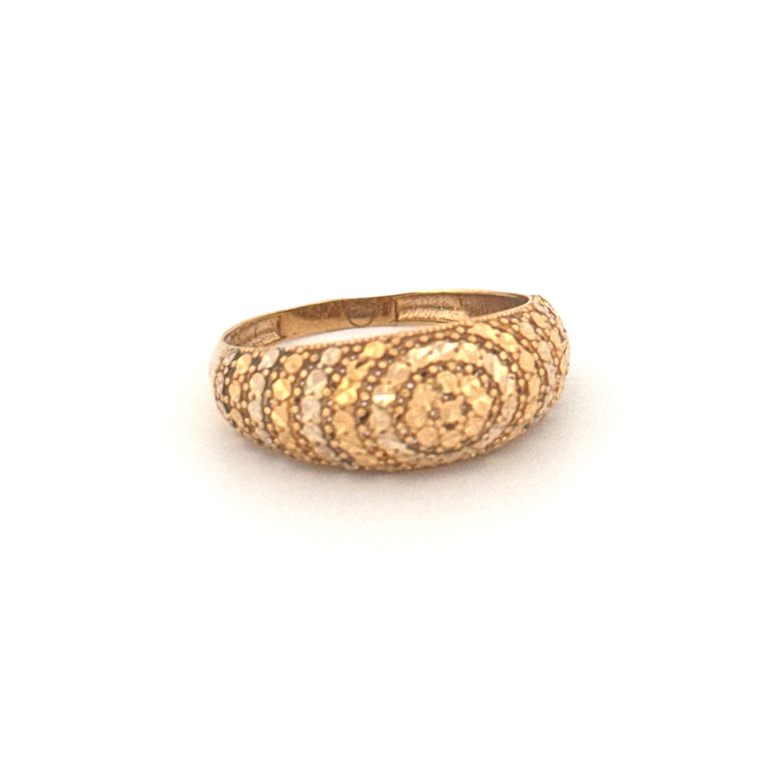 Ring Gelbgold &amp; Weissgold 18k - Moj-e Tala (Goldene Welle)