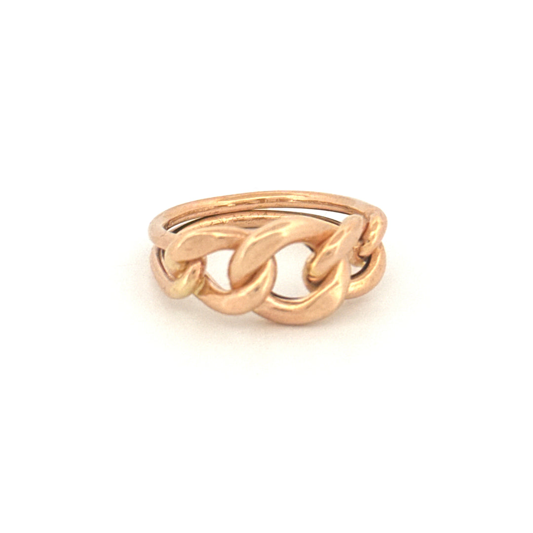 Ring Gelbgold 18k – Zanjir-e Arâm (Ruhige Kette)