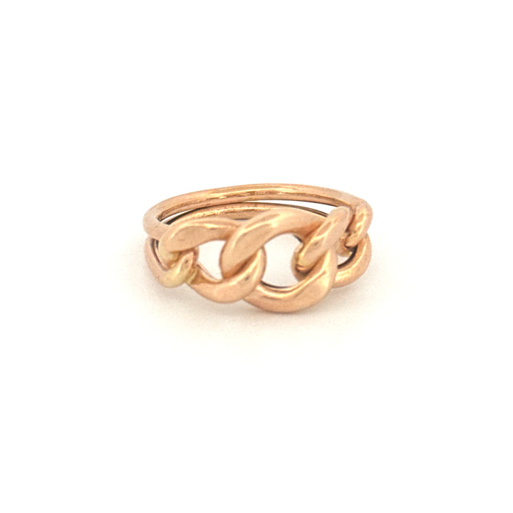 Ring Gelbgold 18k – Zanjir-e Arâm (Ruhige Kette)