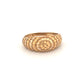 Ring Gelbgold & Weissgold 18k - Moj-e Tala (Goldene Welle)