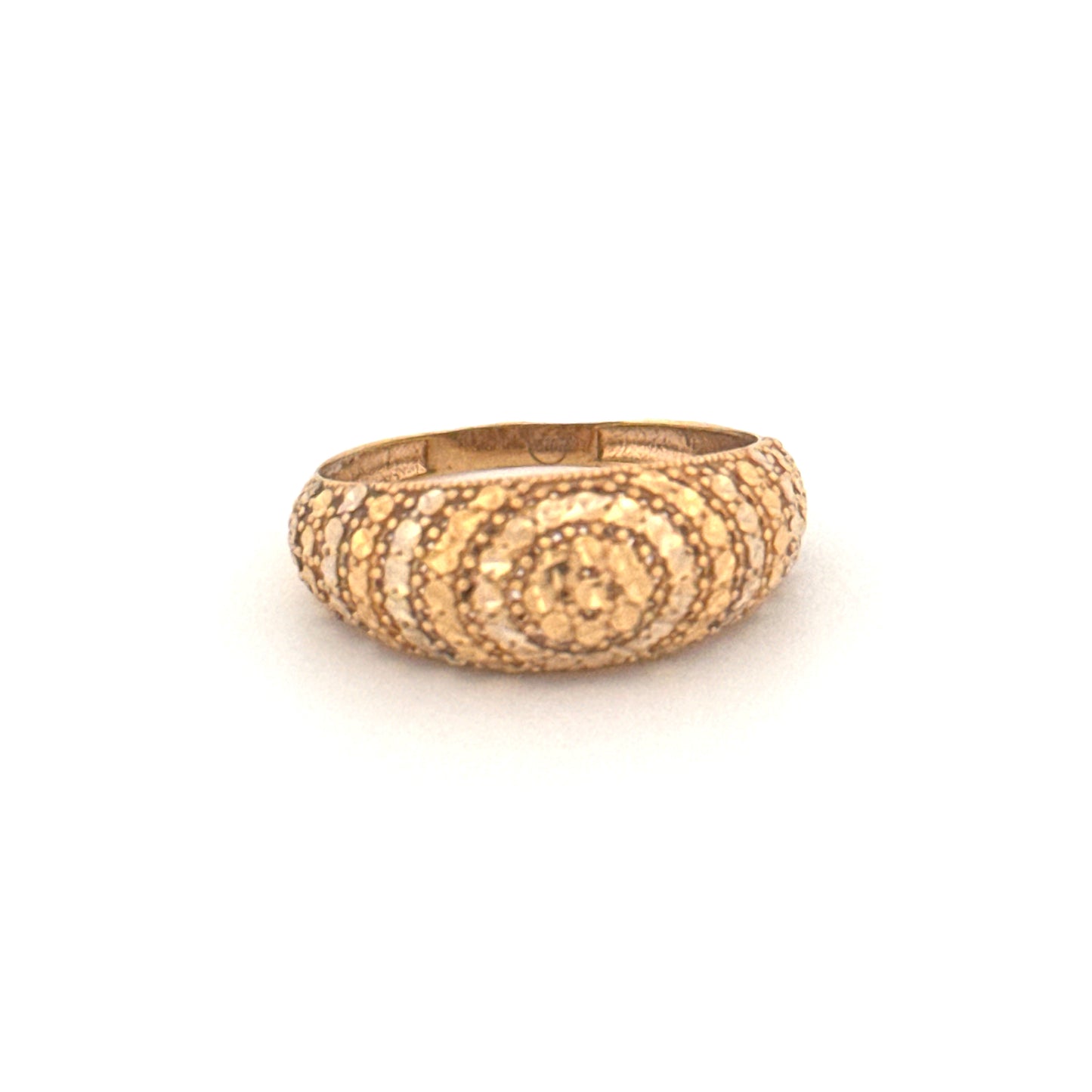 Ring Gelbgold & Weissgold 18k - Moj-e Tala (Goldene Welle)