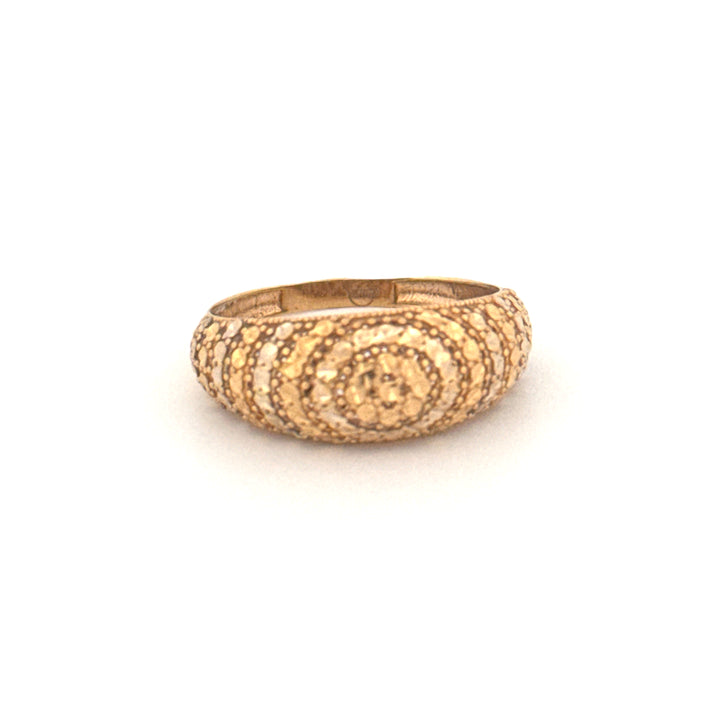 Ring Gelbgold &amp; Weissgold 18k - Moj-e Tala (Goldene Welle)
