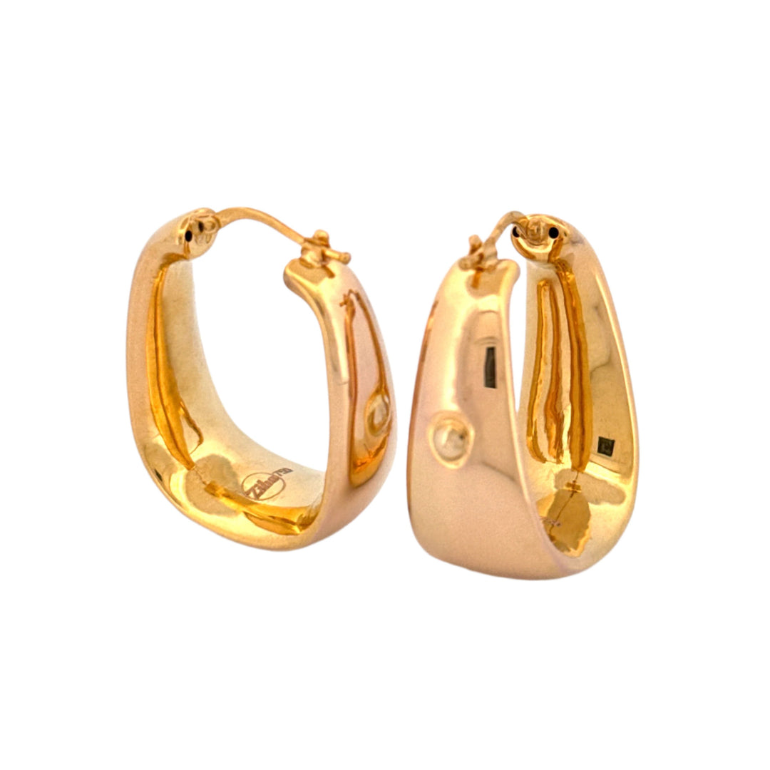 Ohrringe Gelbgold 18k - Mah-e Tala (Goldener Halbmond)