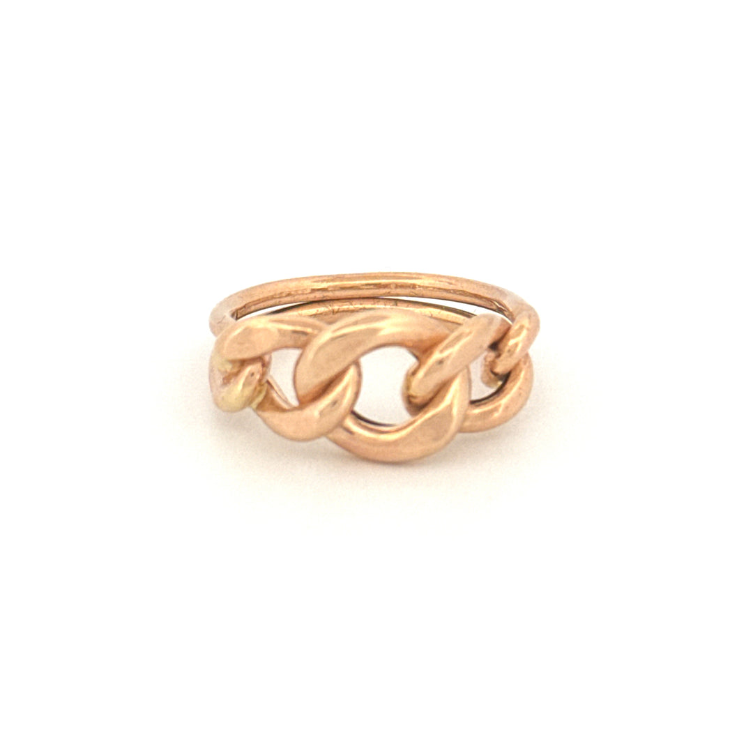Ring Gelbgold 18k – Zanjir-e Arâm (Ruhige Kette)