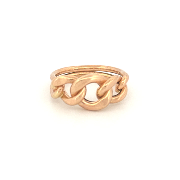 Ring Gelbgold 18k – Zanjir-e Arâm (Ruhige Kette)