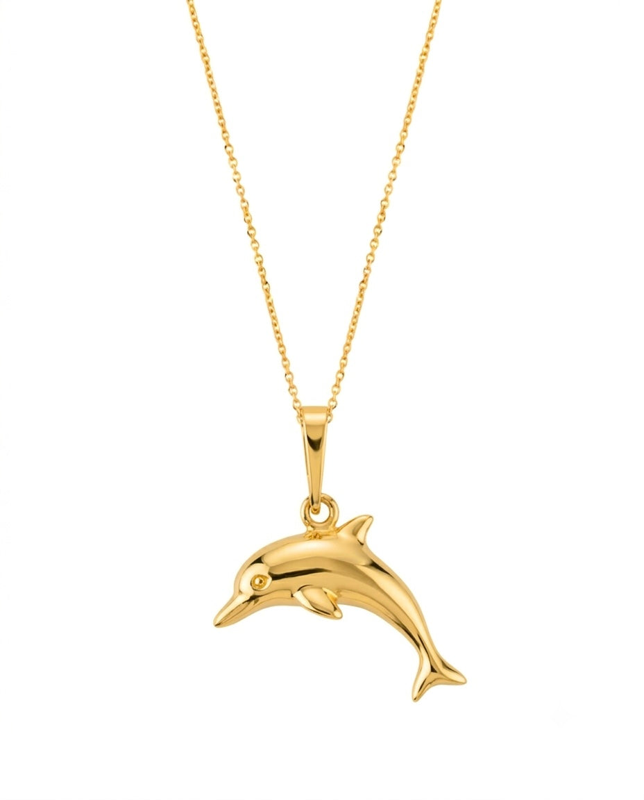 Anhänger „Dolfin“ mit feiner Goldkette – Produktbild
