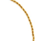 Klassisches Kordelarmband aus 18k Gelbgold mit gedrehtem Muster, handgefertigt in persischer Tradition (Nahaufnahme)