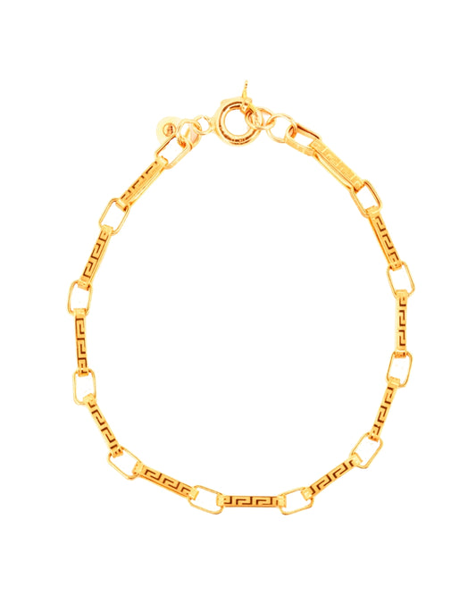 Armband aus 18k Gelbgold mit griechischem Muster – freigestelltes Produktbild