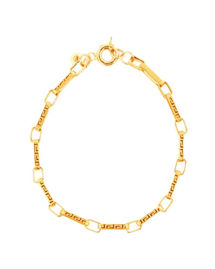 Armband aus 18k Gelbgold mit griechischem Muster – freigestelltes Produktbild