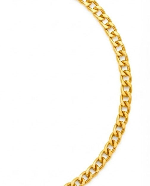 Detailaufnahme der feinen Glieder des 18k Gelbgold-Armbands