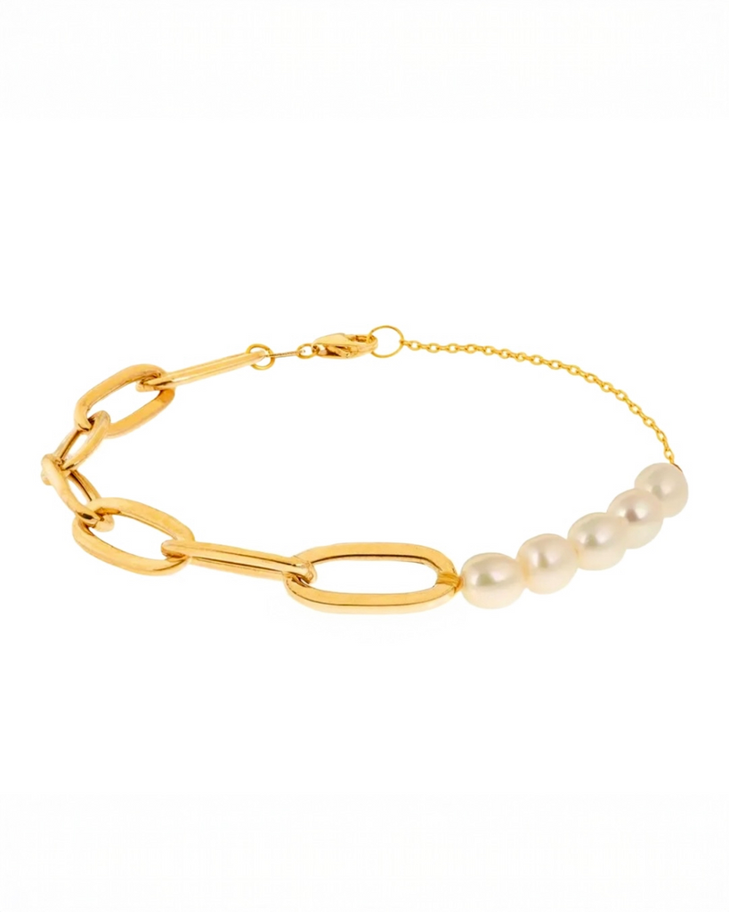 Armband Gelbgold 18k – Zanjir-e Tarkibi (Kombinierte Kette)