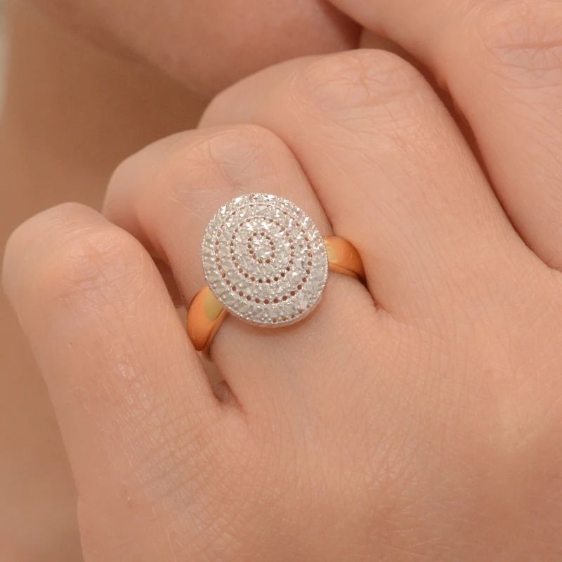 Schmuckset Gelb- &amp; Weissgold 18k - Chatr (Schirm)