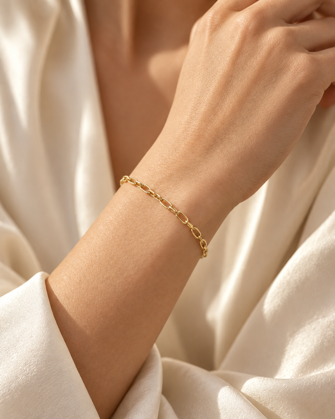 Armband Gelbgold 18k – Zanjir-e Halgheh (Gliederkette)
