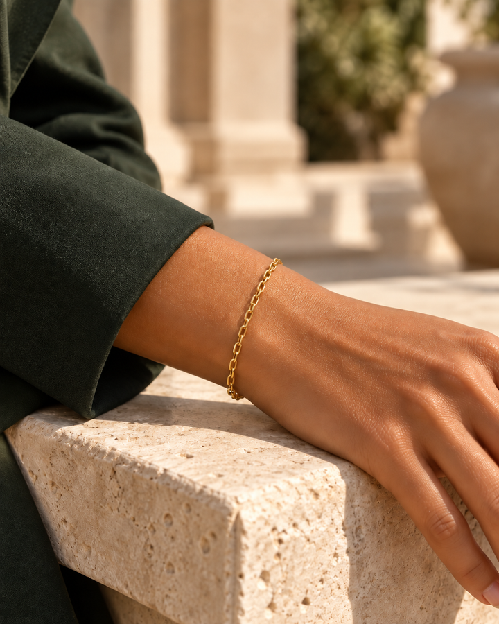 Armband Gelbgold 18k – Zanjir-e Halgheh (Gliederkette)