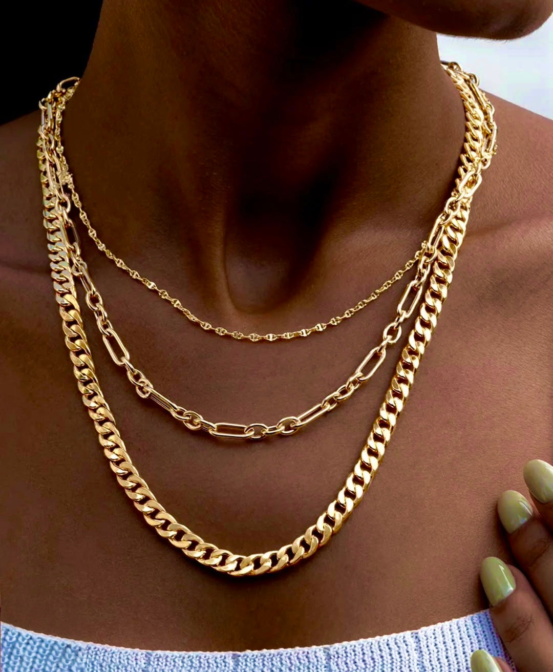 Halskette Gelbgold 18k - Zanjir-e Shah (Königliche Kette)