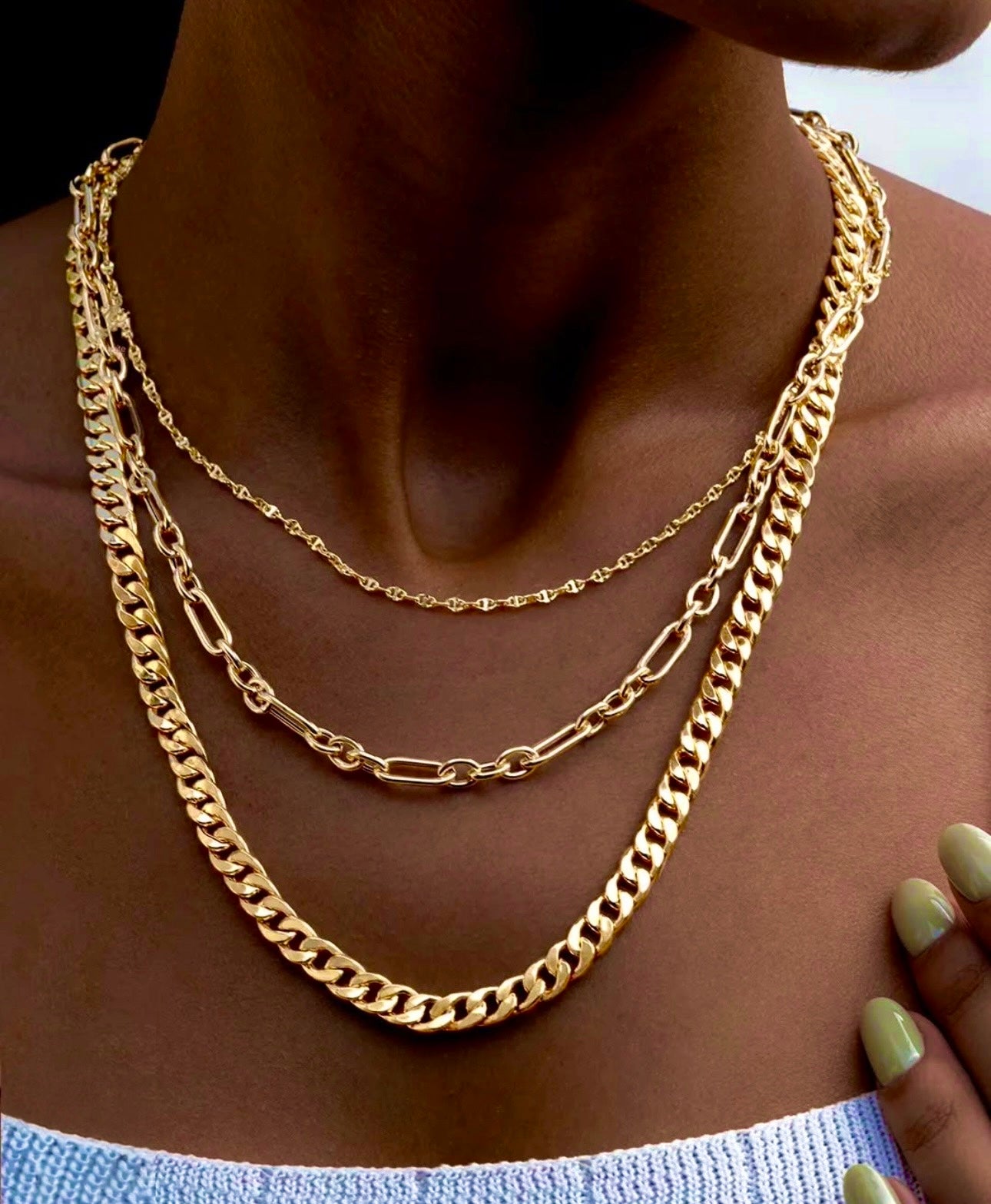 Halskette Gelbgold 18k - Zanjir-e Shah (Königliche Kette)