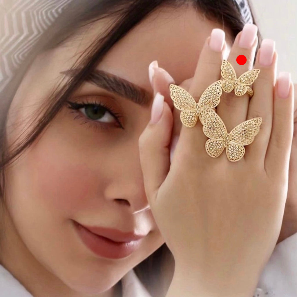 Ring Gelbgold 18k - Parvaneh-ye Bahari (Frühlingsschmetterling)