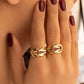 Ring Gelbgold 18k - Gereh-e Tala (Goldener Knoten)