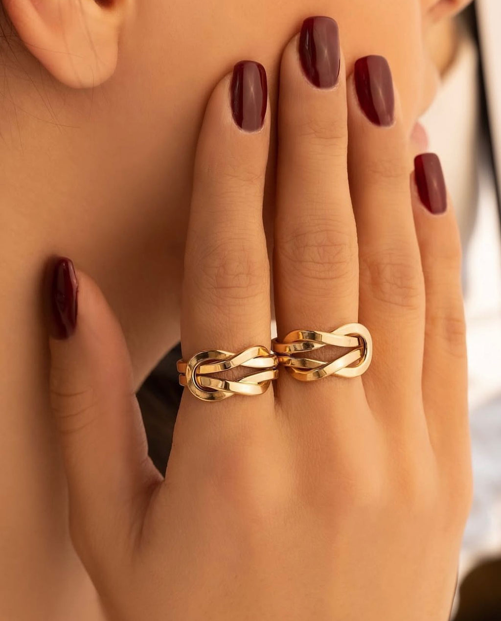 Ring Gelbgold 18k - Gereh-e Tala (Goldener Knoten)