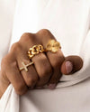 Ring Gelbgold 18k – Shabdar-e Angosht (Glück für den Finger)