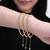 Armband Gelbgold 18k - Morvarid-e Zanjir (Perlenkette)