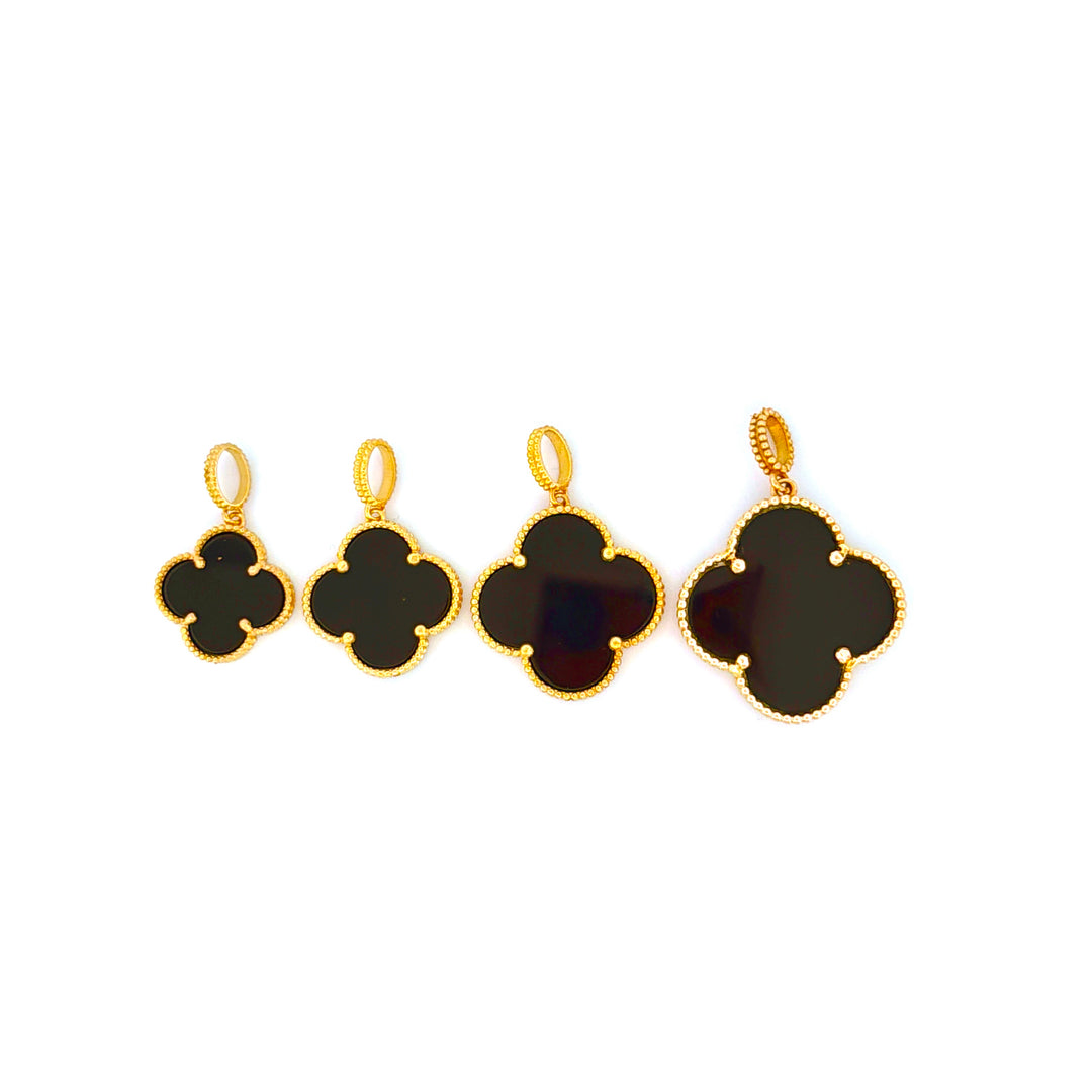 Anhänger Gelbgold 18k – Barg-e Onyx (Onyxblatt)