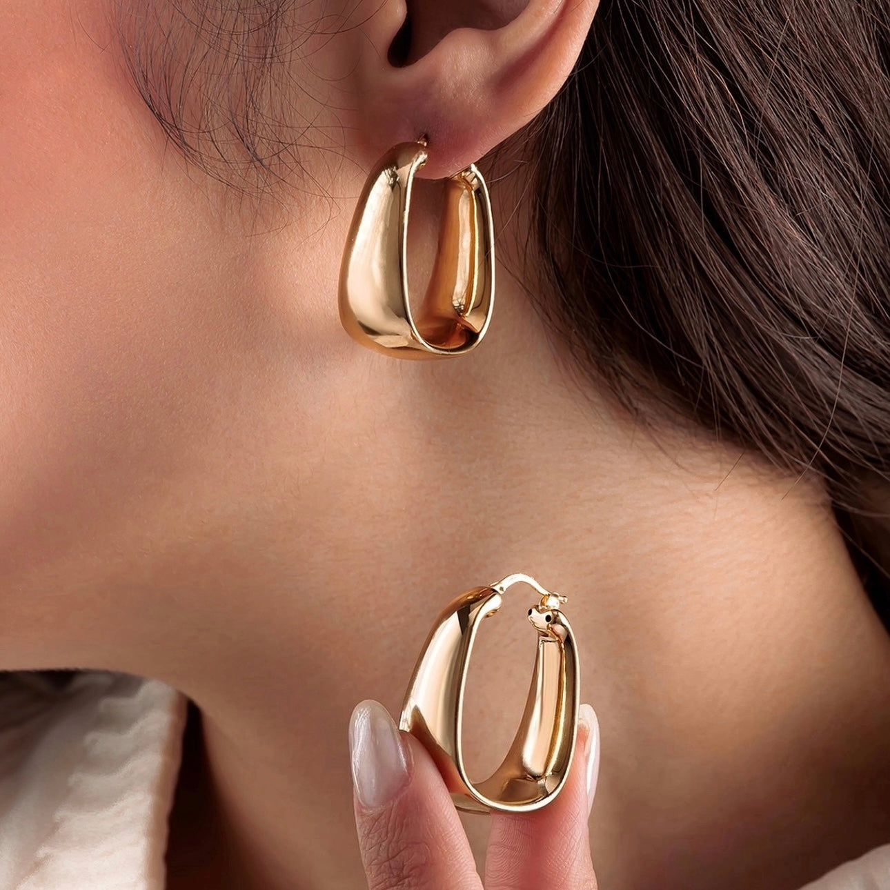 Ohrringe Gelbgold 18k - Mah-e Tala (Goldener Halbmond)