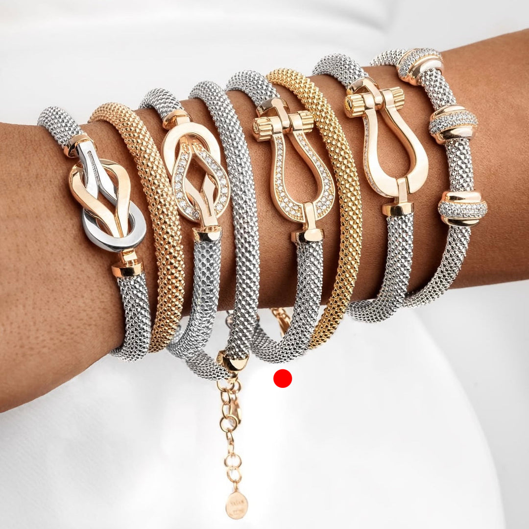 Armband Roségold &amp; Weissgold 18k - Peyvand (Verbindung)