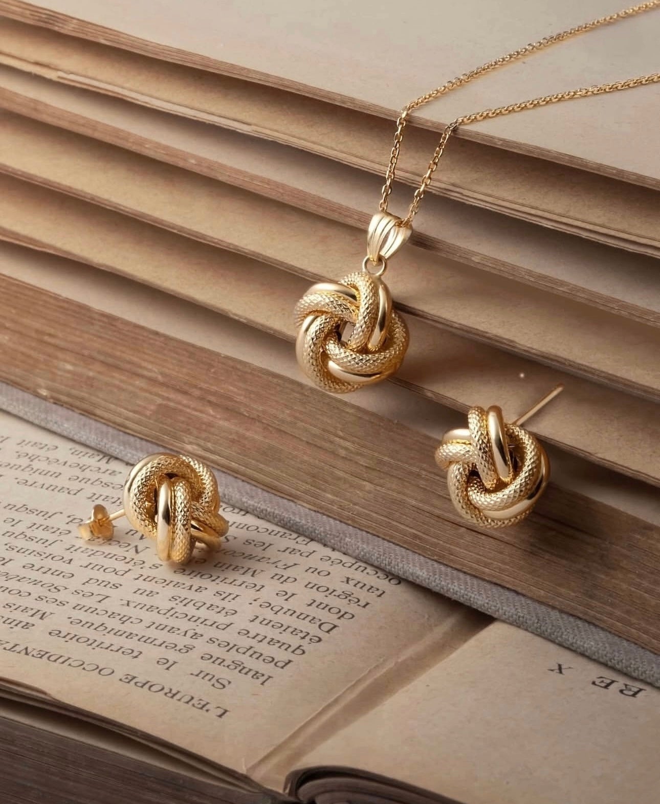 Anhänger Gelbgold 18k - Gereh-e Tala (Goldener Knoten)