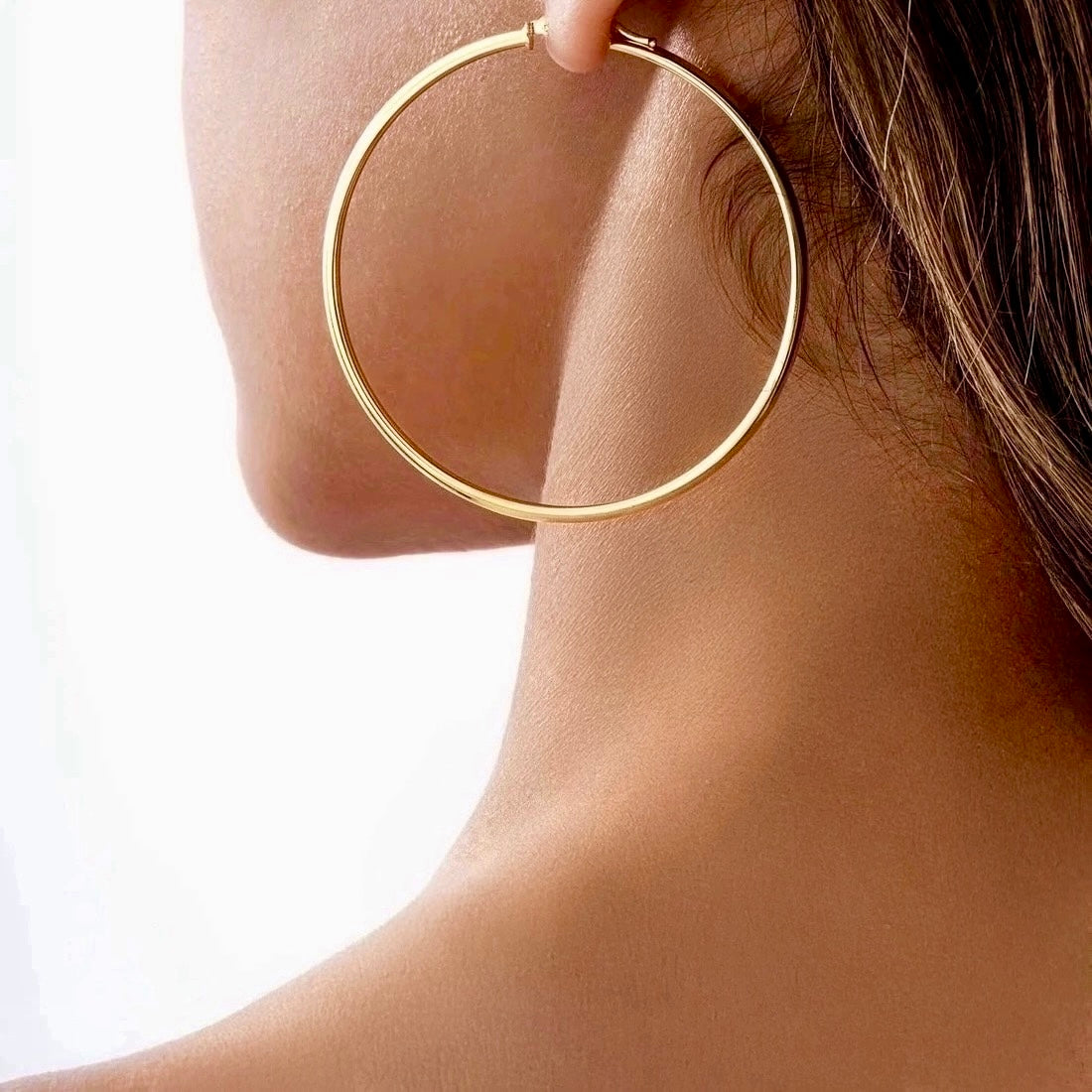 Ohrringe Gelbgold 18k - Halgheh-ye Parsi (Persische Creolen)