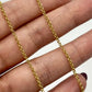Halskette Gelbgold 18k – Rolo-e Kelasik (Klassische Erbskette)