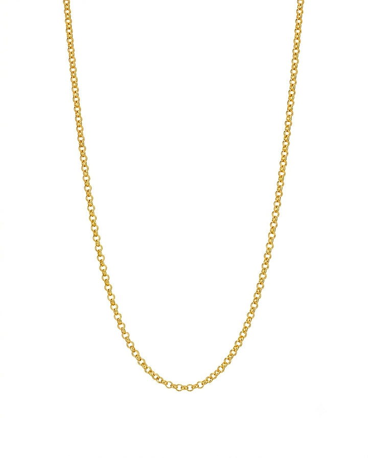 18 Karat Goldkette mit feiner Ankerkette in Gelbgold – zeitlose, elegante Halskette für Damen