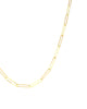 Halskette aus 18k Gelbgold mit 2 mm breiten, länglichen Gliedern – minimalistisches Design