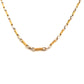 Halskette Gelb- & Weissgold 18k – Tarh-e Younani-ye Chahar Halghe (Griechisches Muster, viergliedrig)