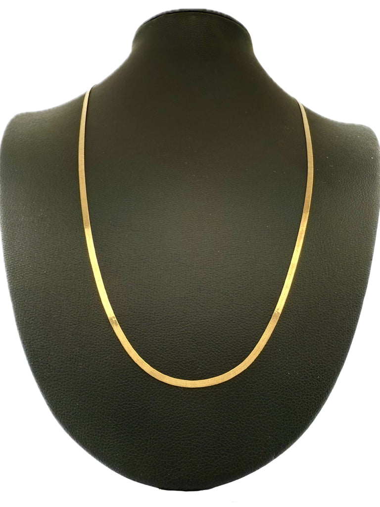 Halskette Gelbgold 18k - Zanjir-e Tighmahi (Fischgrätenkette)