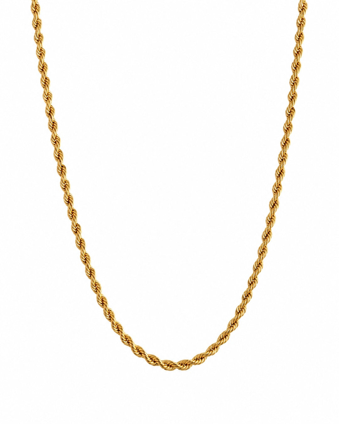 18k Goldkette im Kordeldesign – Modell Tanab-e Zarif, klassische Rundkordel mit feiner Drehung
