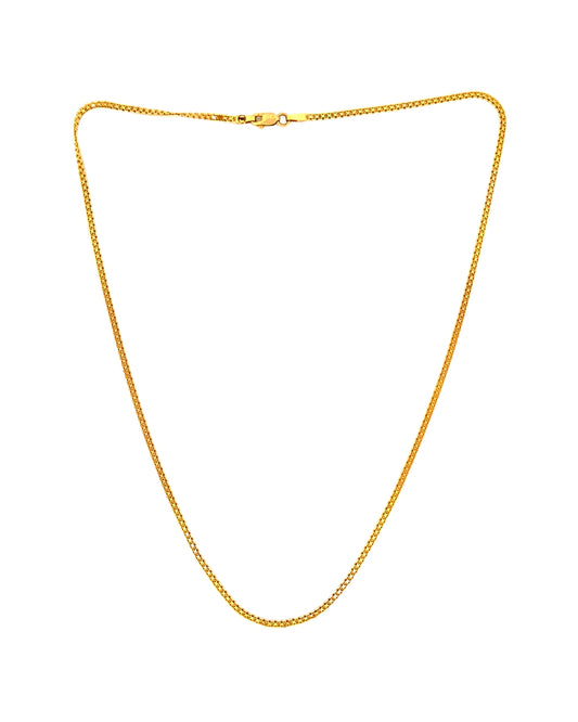 18k Bismarck-Kette mit feiner Sternstruktur – Produktbild, freigestellt.
