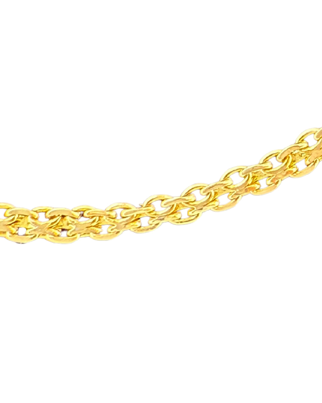 Doppelte Ankerstruktur der Bismarckkette – fein verschlungene 18k Goldglieder mit klassischer Eleganz