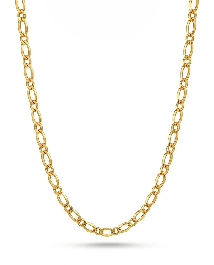 Produktbild: 18k Goldkette im eingliedrigen Figaro-Design
