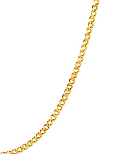 Feine Panzerkette aus 18k Gold – Nahaufnahme